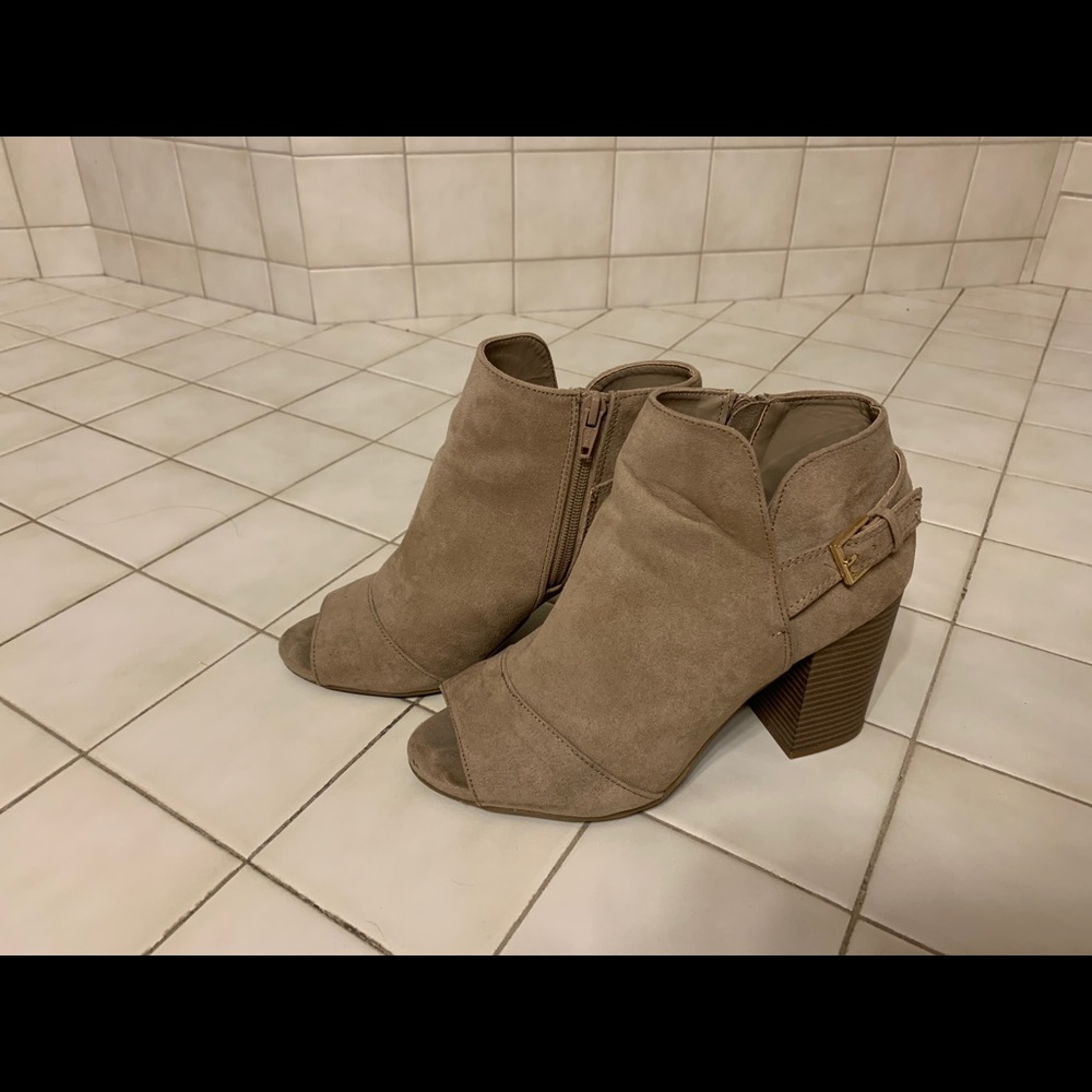 Apt. 9 Tan Open-Toe Booties - image 2